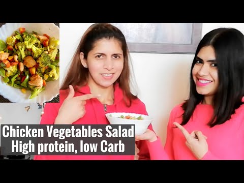 Healthy Chicken Salad | Quick & Easy Recipe | High Protein Low Carbs | Weight Loss | Ft. Anwesha