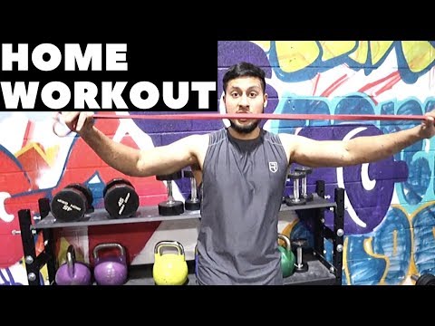 Home workout using resistance band | Lose fat and build lean muscle ?