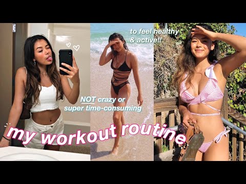 MY WORKOUT ROUTINE 2020 + workout clothes thrift haul!!