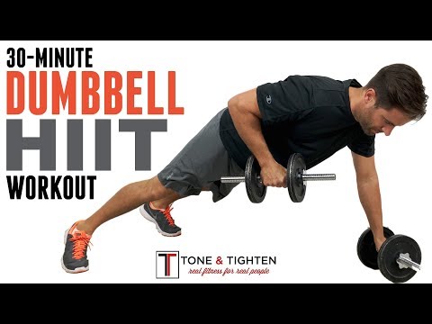 30 Minute Dumbbell HIIT Workout – Strength and Cardio in one amazing workout