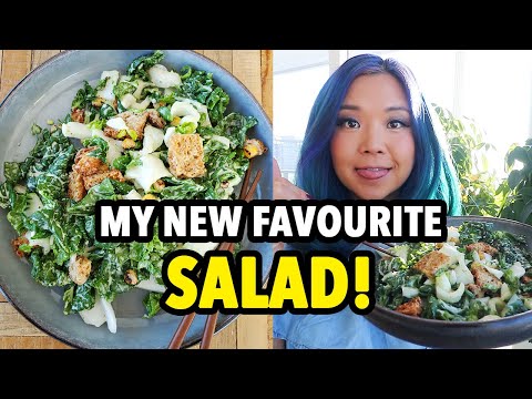 OMG My Favourite Salad! Vegan Bok Choy Caesar Salad Recipe