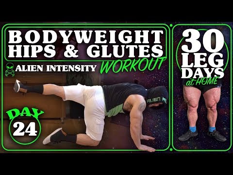 Bodyweight Hips & Glutes Workout At Home | 30 Days of Leg Day At Home Without Equipment Day 24