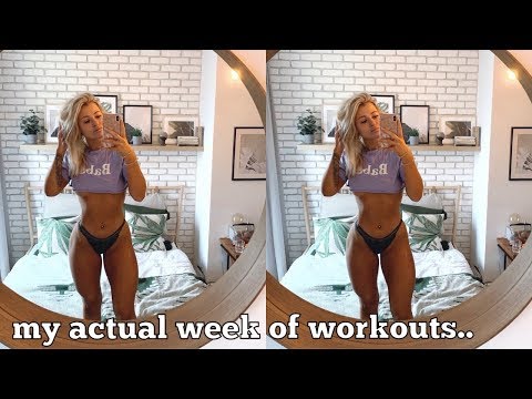 WORKOUT WITH ME FOR A WHOLE WEEK! MY ACTUAL WORKOUT ROUTINE..