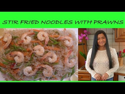 Stir Fried Noodles with shrimp (Stir Fried Noodles with prawns) Filipino cooking Channel in English