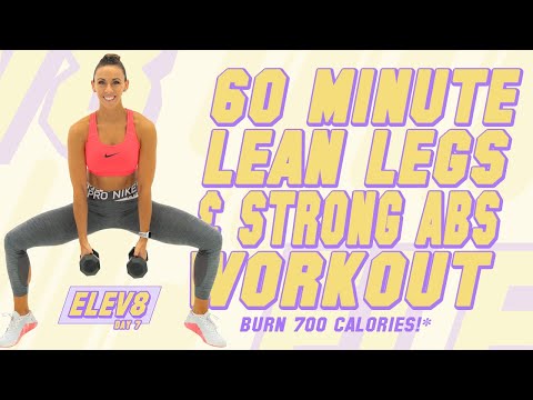 60 Minute Lean Legs and Strong Abs Workout! ?Burn 700 Calories!* ?The ELEV8 Challenge | Day 7