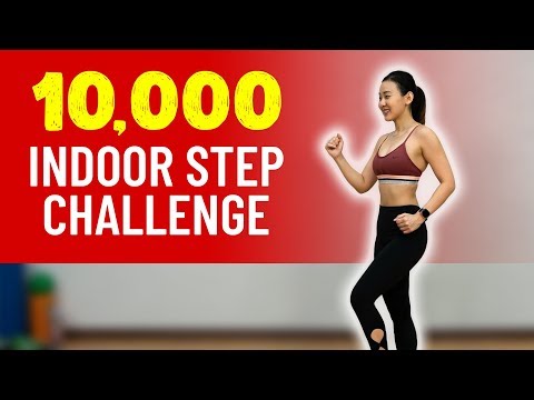 10,000 Indoor STEP?‍♀️Challenge (Burn Calories!) | Joanna Soh