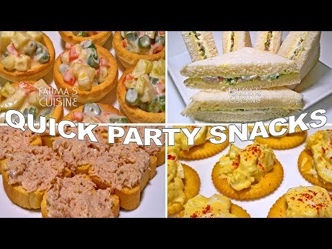 Quick and Easy Party Snack Ideas | Party Snack Recipes | Kids Snack Ideas ||*Fatima Fernandes