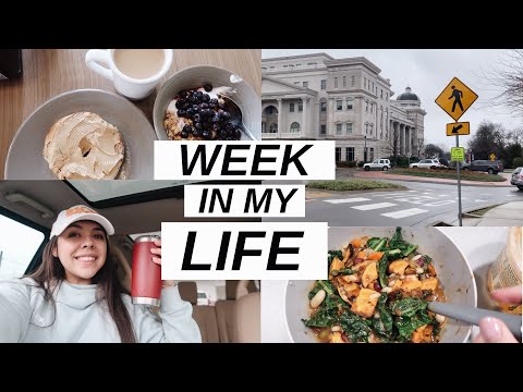 COLLEGE WEEK IN MY LIFE | healthy meal + self-care ideas
