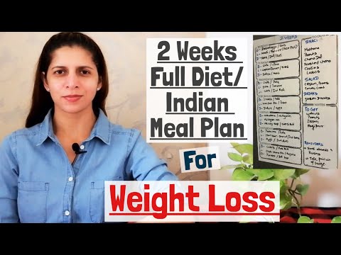 2 Weeks Indian Diet / Meal Plan | Vegetarian Weight Loss Diet | What I eat in 2 Weeks | Hindi