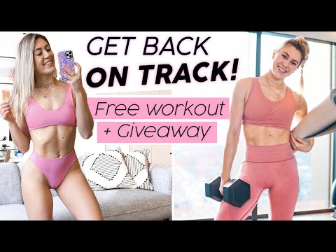 Get BACK on TRACK + Crush Your Fitness GOALS! Giveaway + Free Workout!