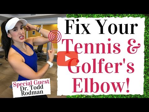 Fix Your Elbow Pain – Tennis and Golfers Elbow –  Golf Fitness Tips