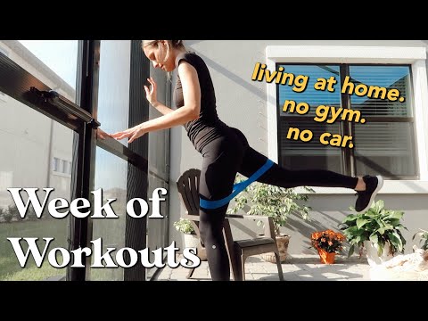 FULL Week of Workouts | at home ONLY (no gym or car) // VLOG